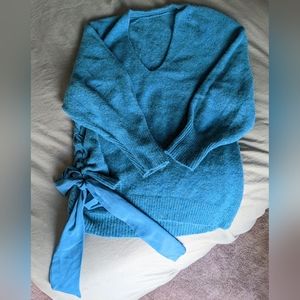 Free People Blue Sweater